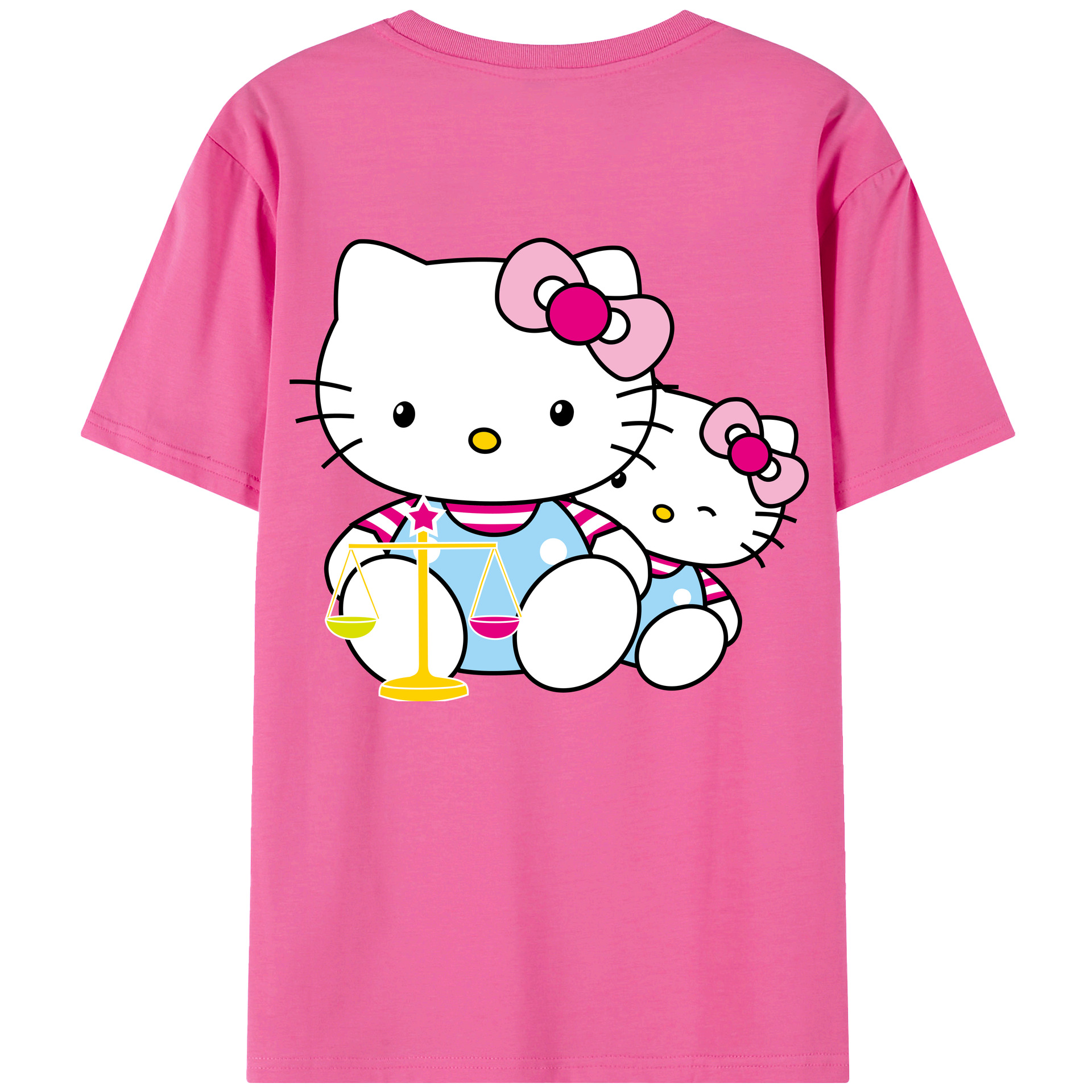 （画像用） Hello Kitty ハローキティ レディース半袖Tシャツ(バックプリント)